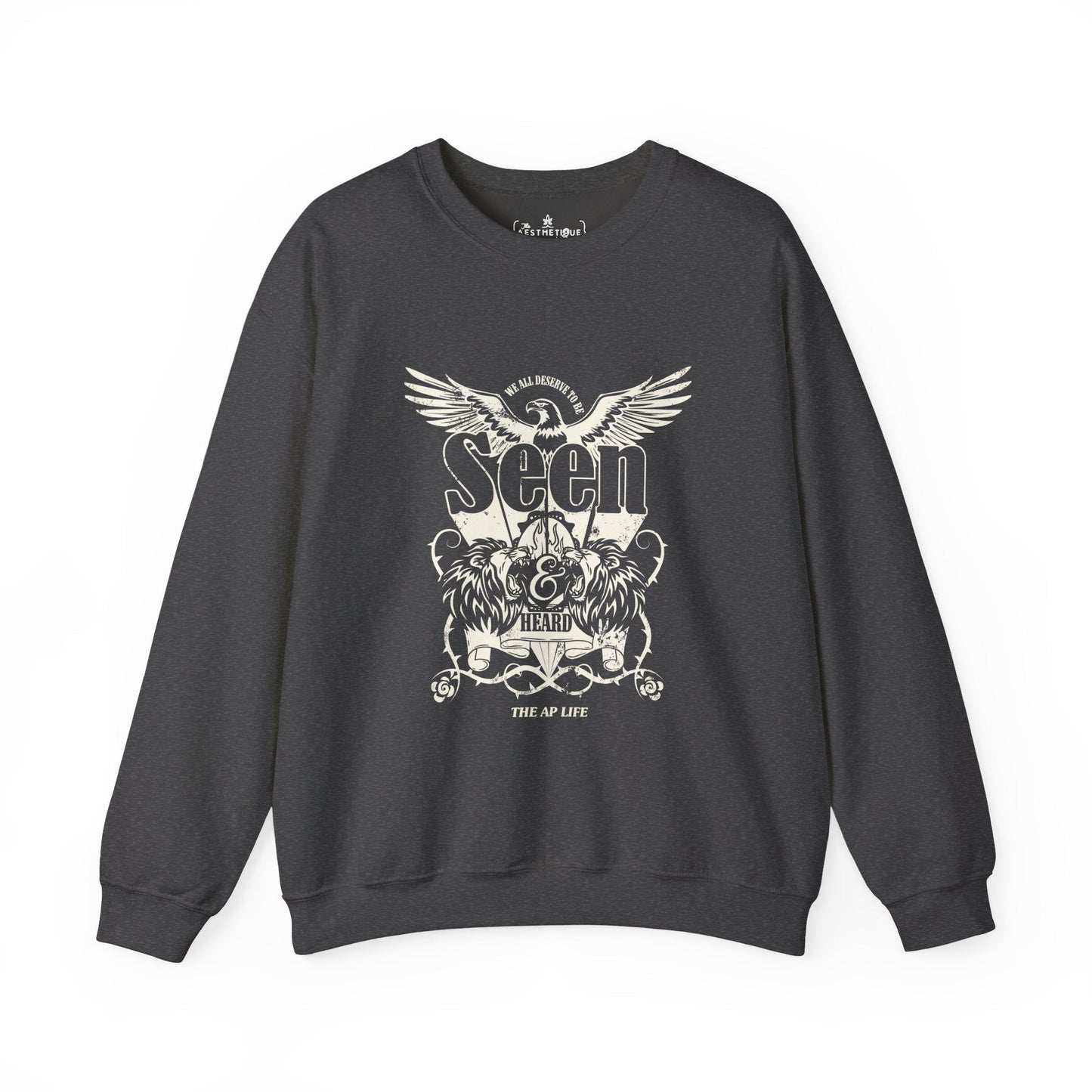 We All Deserve to be Seen & Heard - Adult Unisex Heavy Blend™ Crewneck Sweatshirt