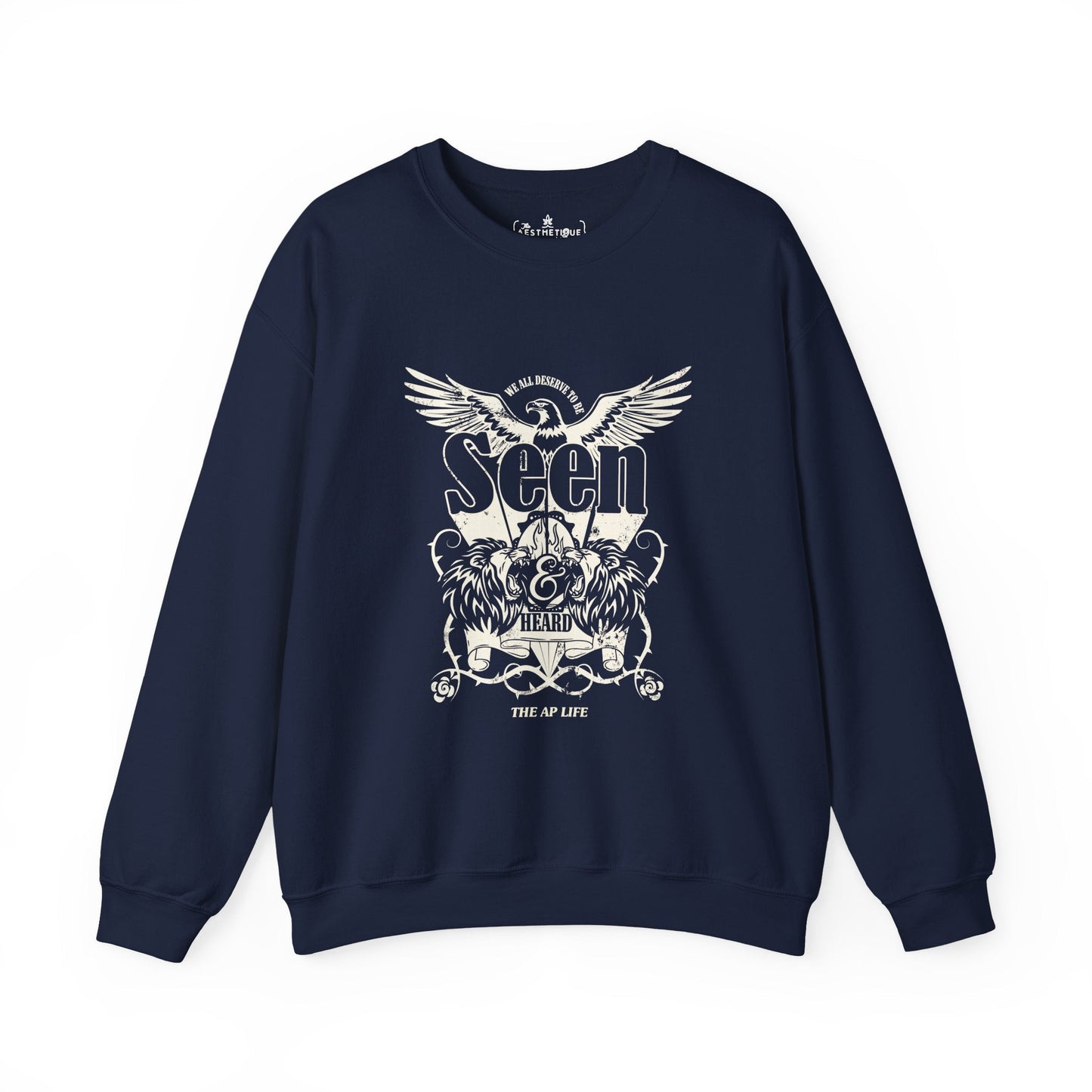 We All Deserve to be Seen & Heard - Adult Unisex Heavy Blend™ Crewneck Sweatshirt
