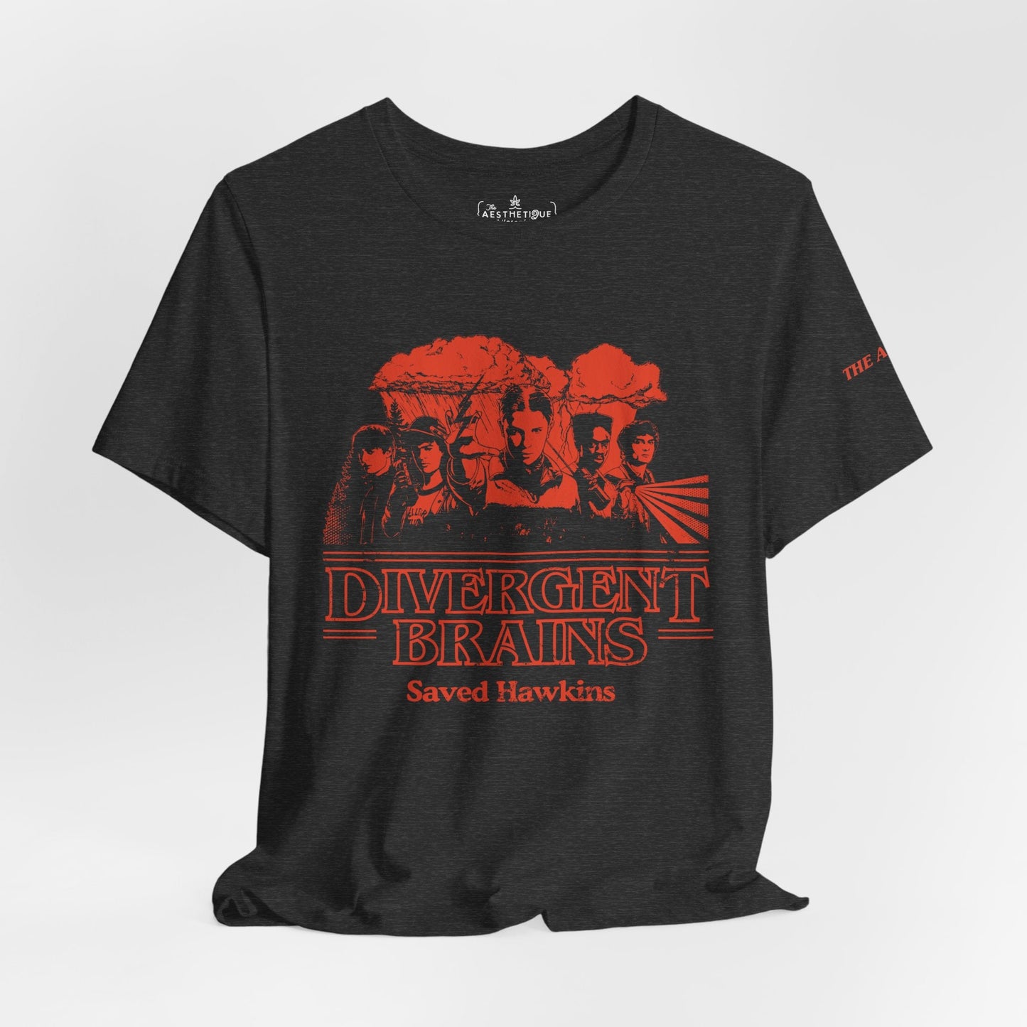 Divergent Brains Saved Hawkins - Adult Unisex Jersey Tee
