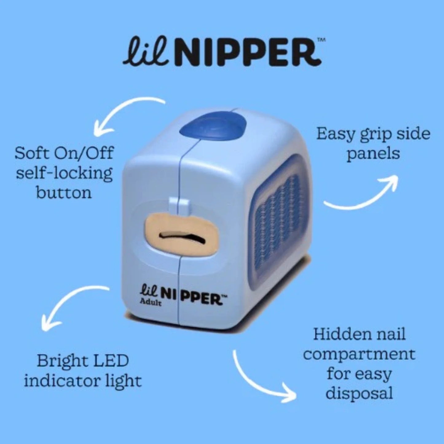Adult Size Electric Nail Clipper (Ages 13+)