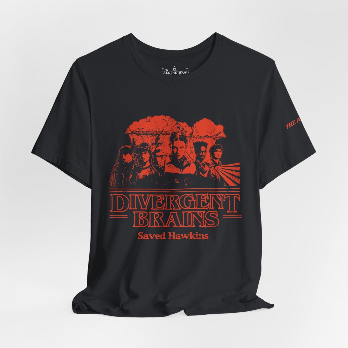 Divergent Brains Saved Hawkins - Adult Unisex Jersey Tee