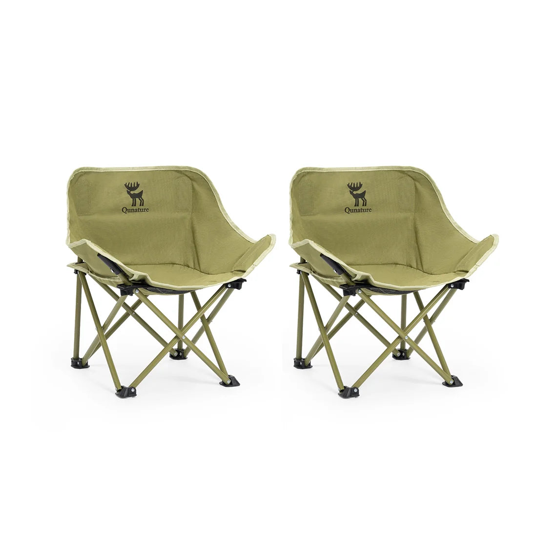 Folding Carbon Steel Camping Chair - Adult & Kids Sizes Qunature Global