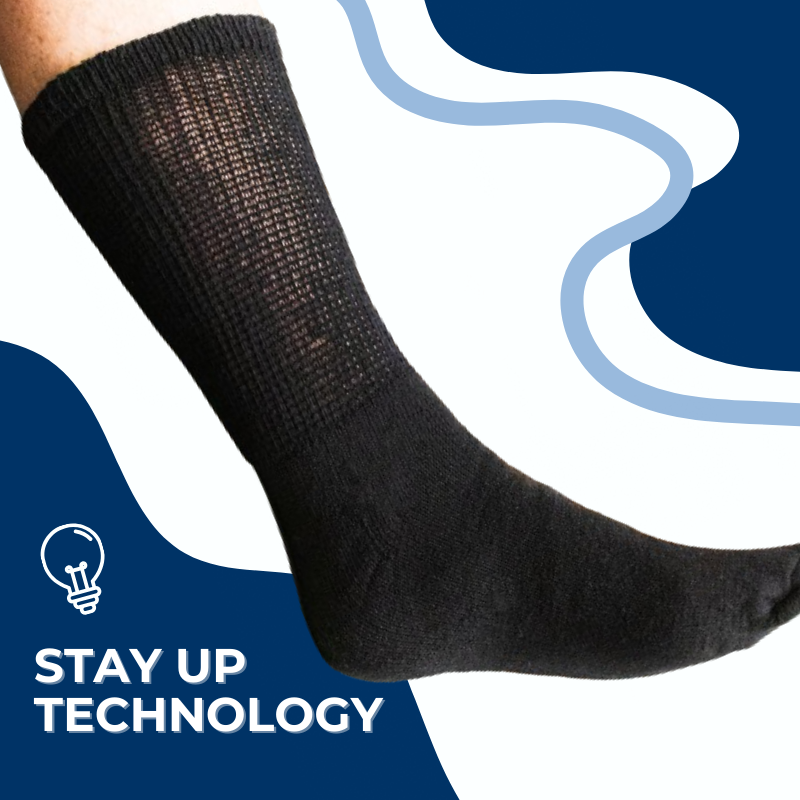 Men's Cotton Diabetic Crew Socks (6 Pair) DSC