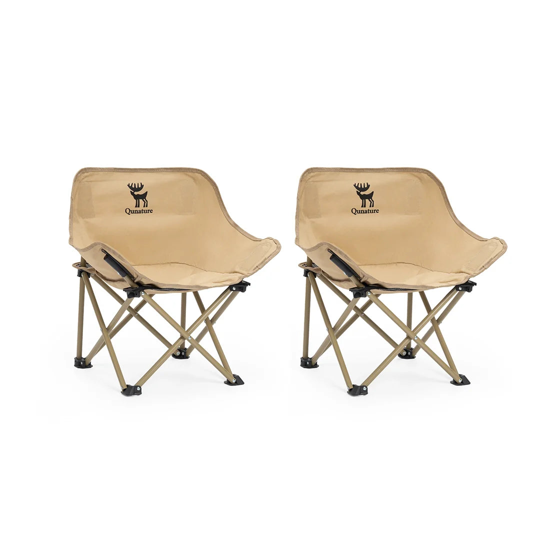 Folding Carbon Steel Camping Chair - Adult & Kids Sizes Qunature Global