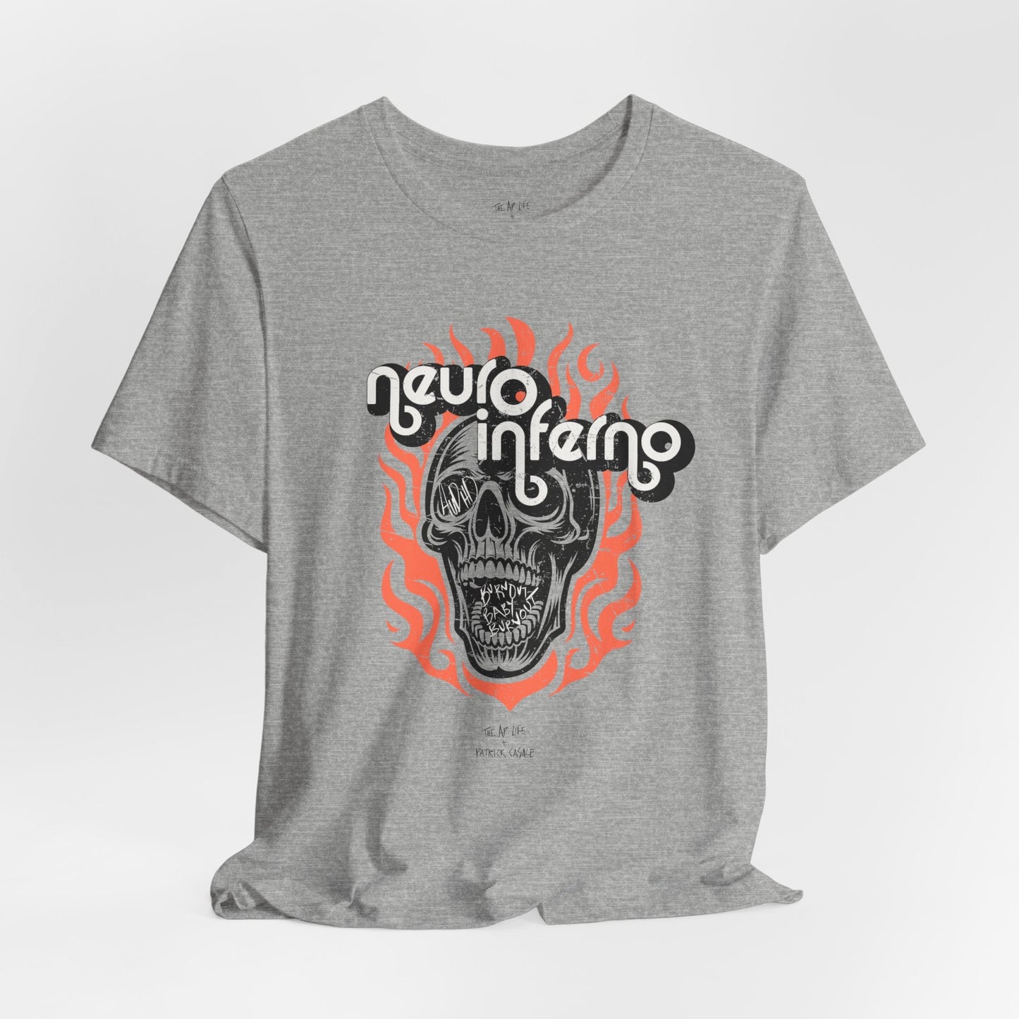 Neuro Inferno - AuDHD Burnout - Patrick Casale - Adult Unisex Jersey Tee (Ships Internationally)