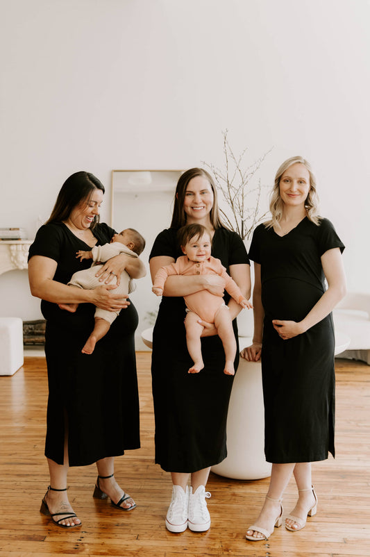 Everyday Breastfeeding Dress - Black