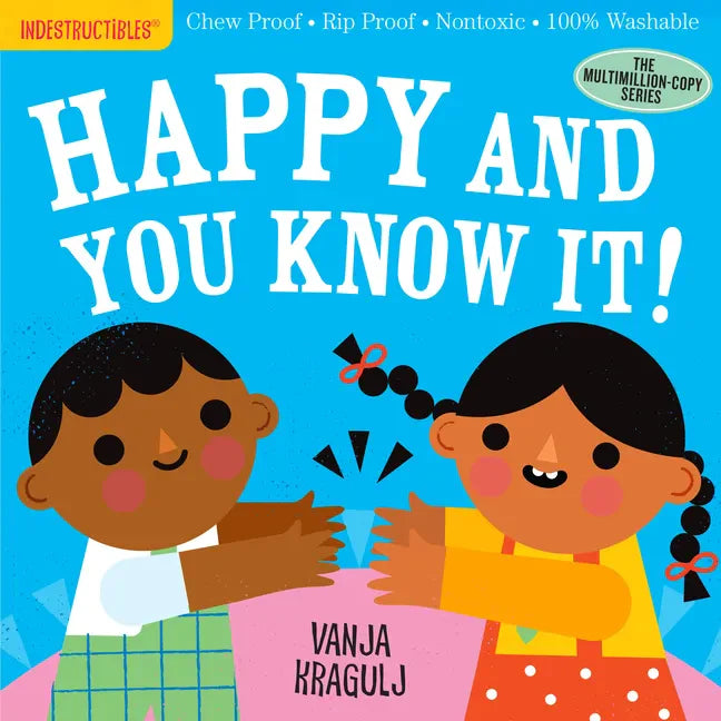 Paperback children's book with illustrated cover reading 'Happy and You Know It!'