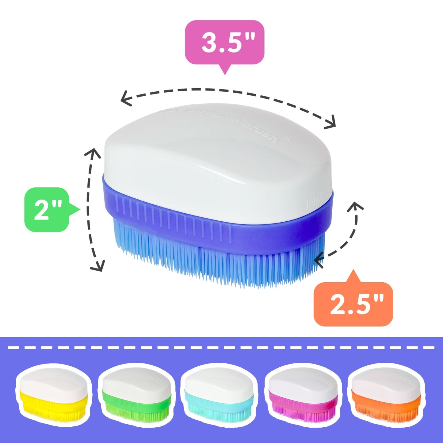 Wilbarger Sensory Brushes (Colorful): Set of 6