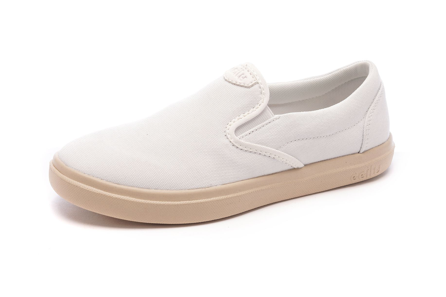 XPRESOLE Cody men's white slip-on shoes with elastic gore detail