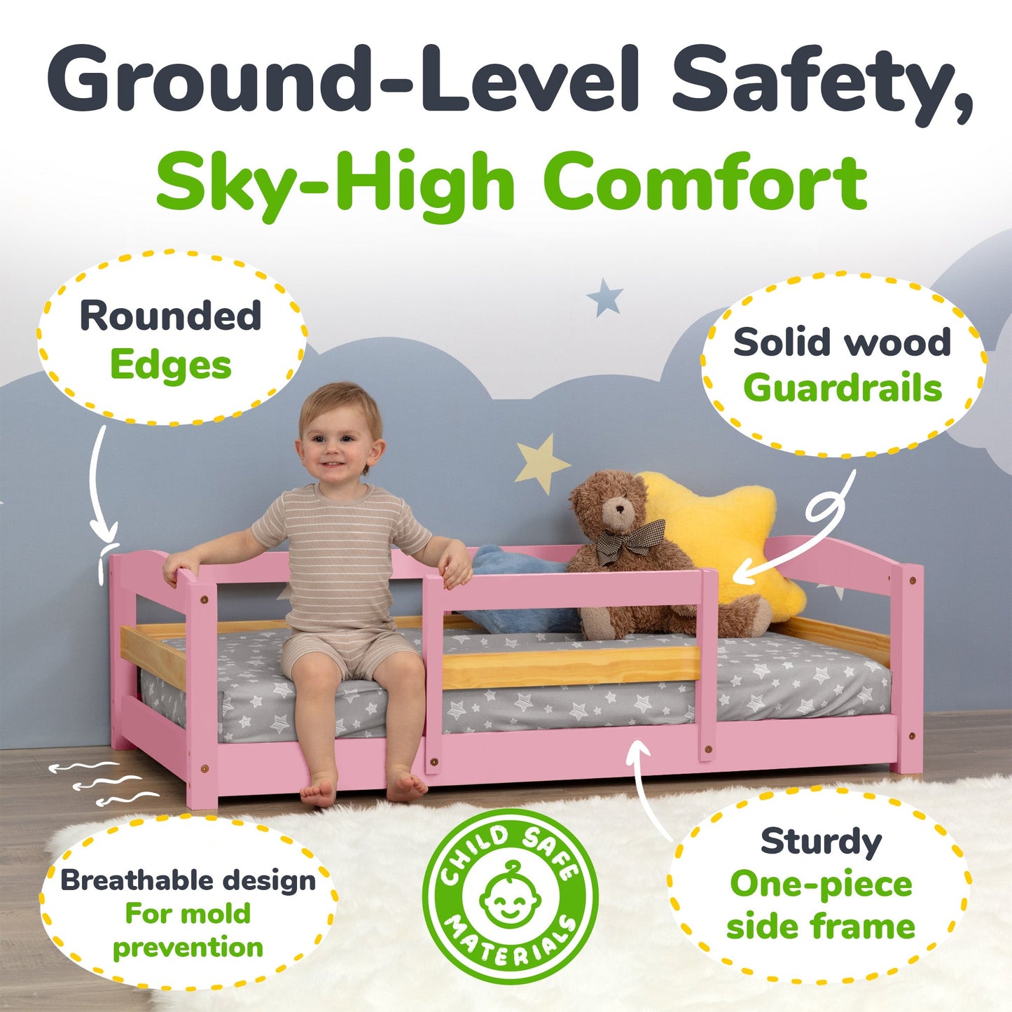 Floor Bed - Crib Size Ocodile.com