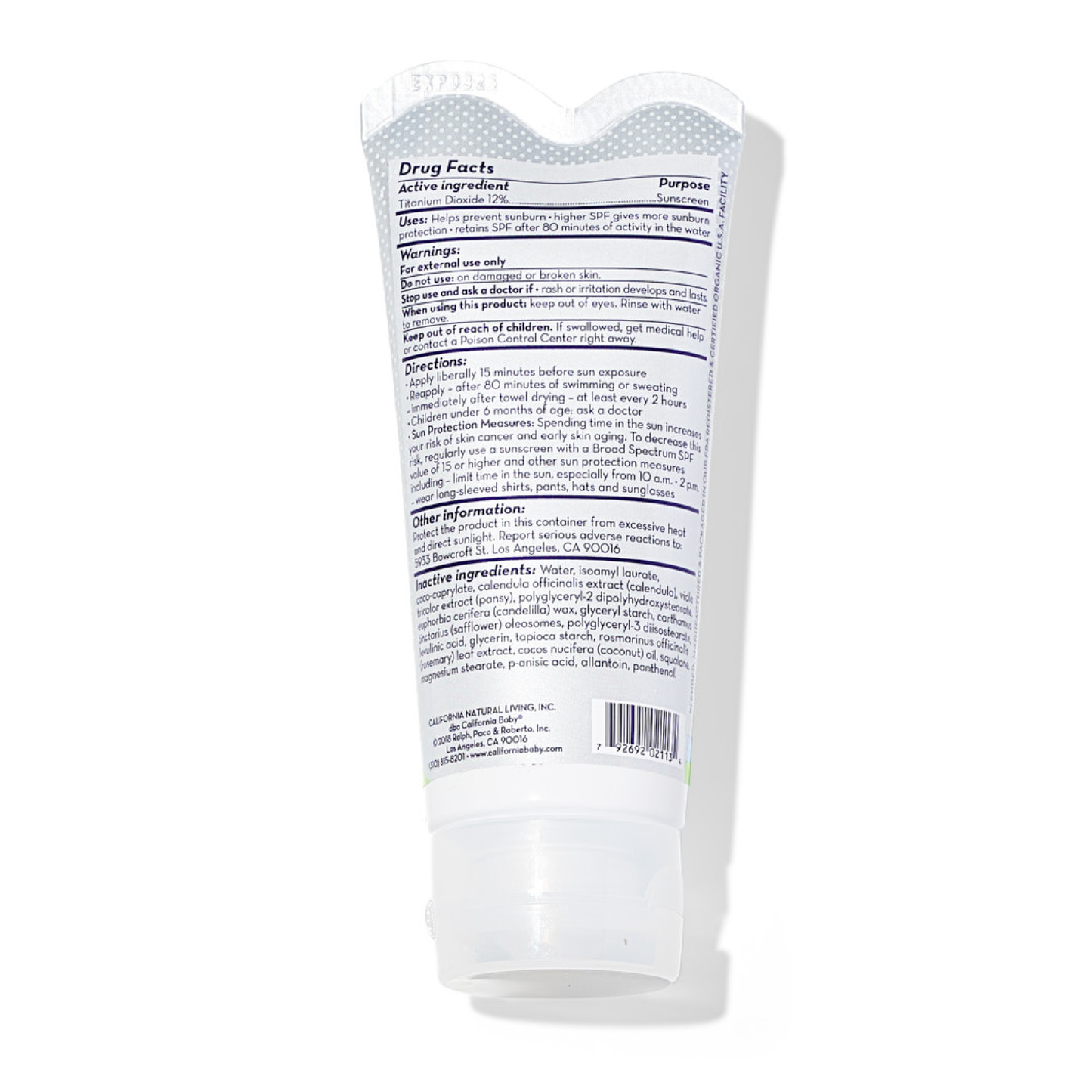 (No Fragrance) Super Sensitive™ Broad Spectrum SPF 30+ Sunscreen California Baby