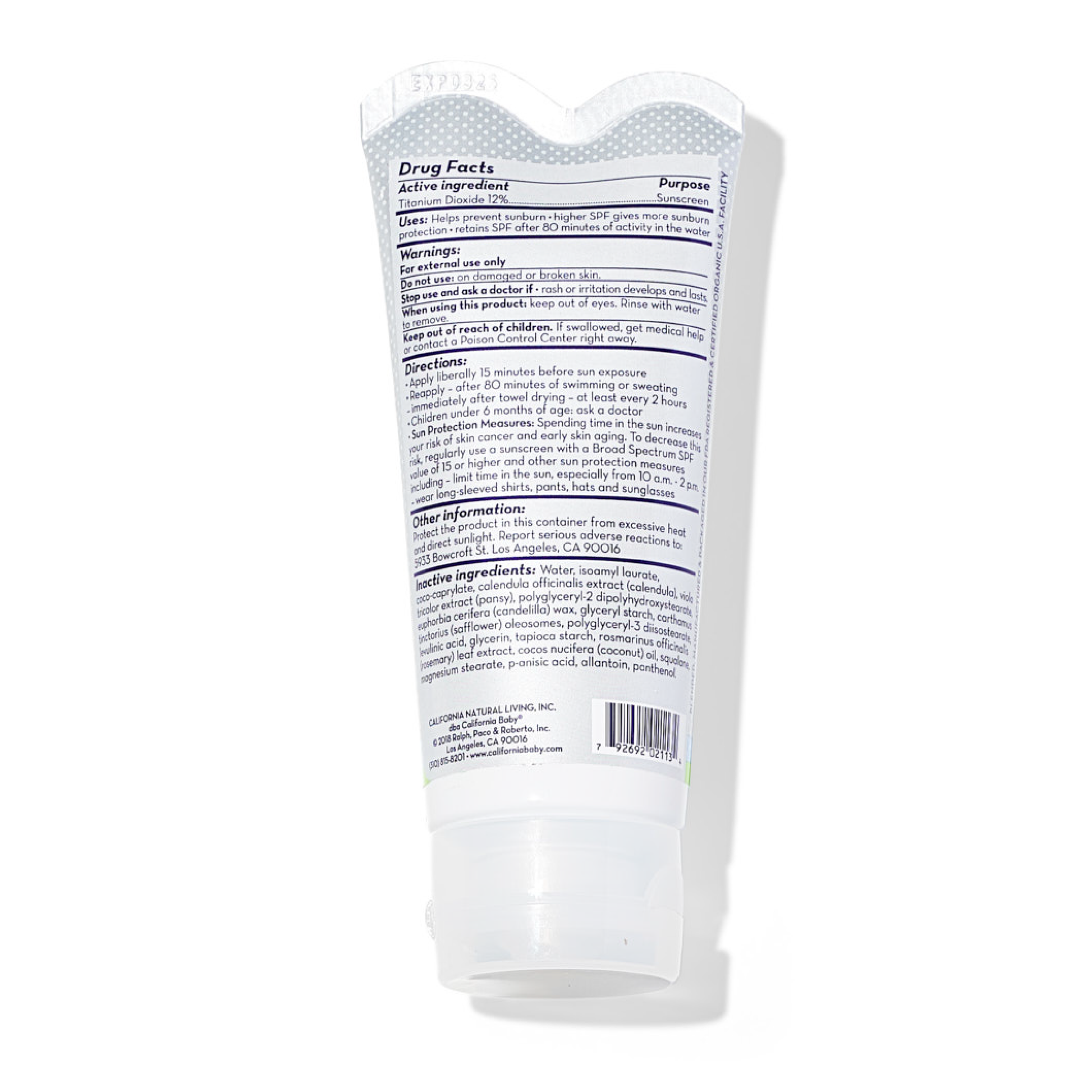 (No Fragrance) Super Sensitive™ Broad Spectrum SPF 30+ Sunscreen California Baby
