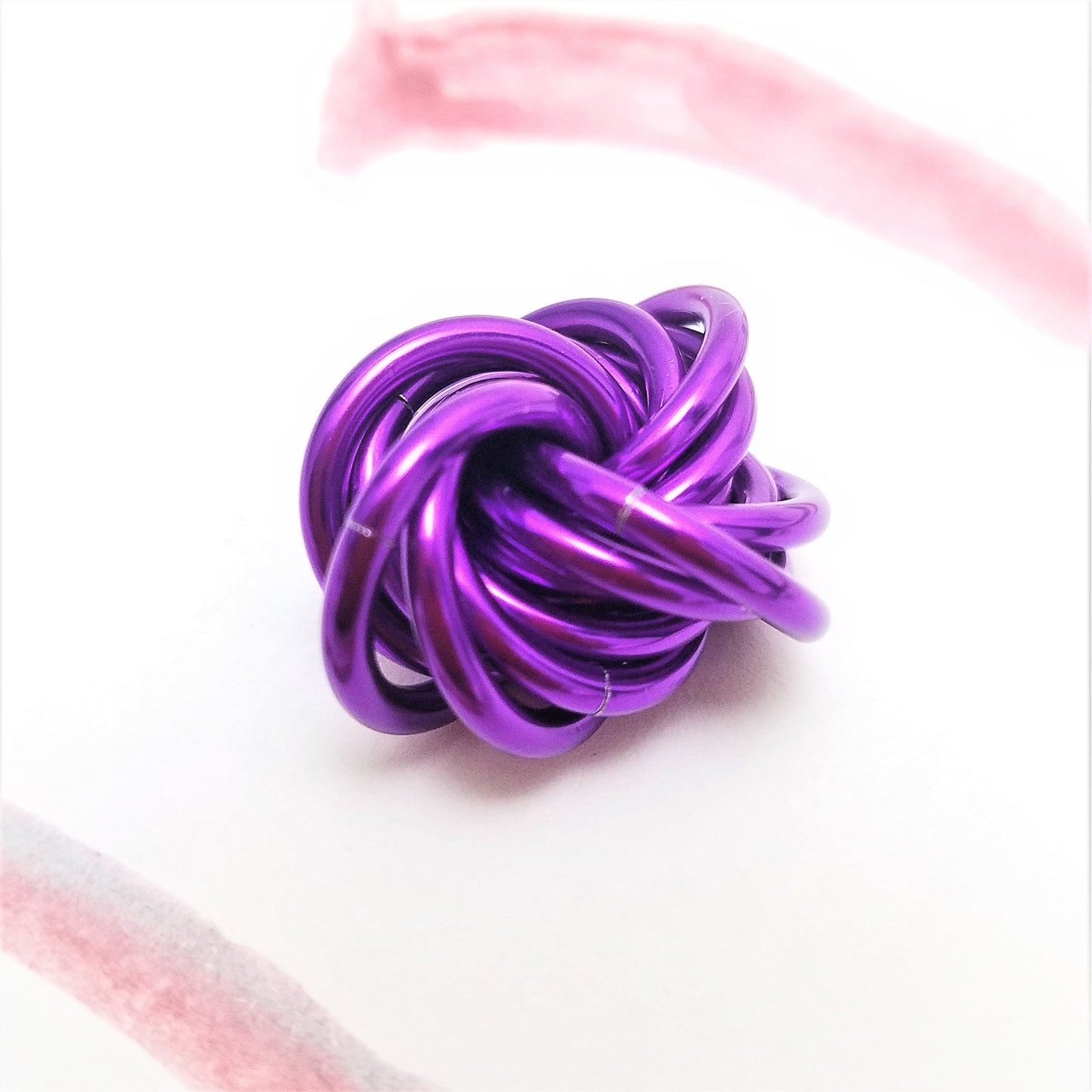 Möbii® SOLID Color Collection: Stress Ball, Stim Fidget Ball Desk Toy Steel Lynx
