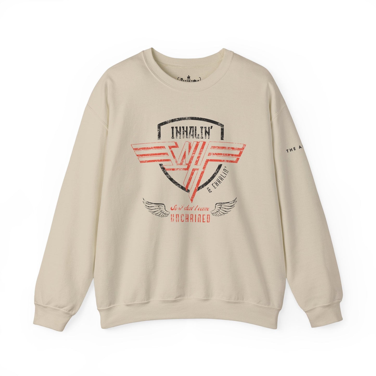 Inhalin' & Exhalin' So I Don't Come Unchained Regulation Adult Unisex Crewneck Sweatshirt