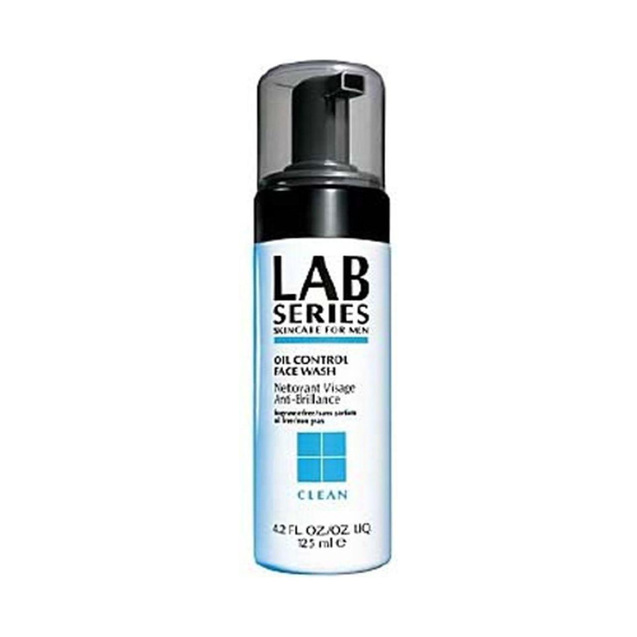 Lab Series oil control face wash bottle, pump dispenser, 4.2 oz