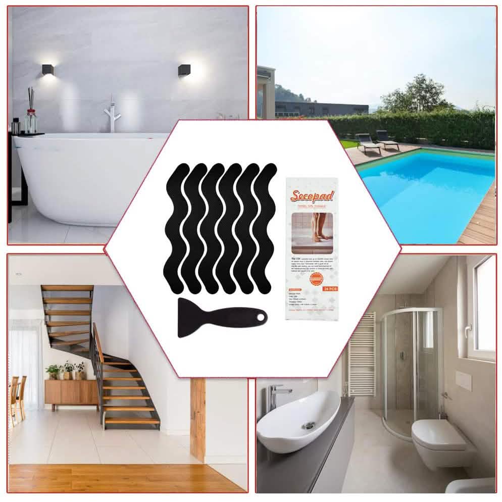 Collage of home improvement products including a pool, bathroom, and staircase.