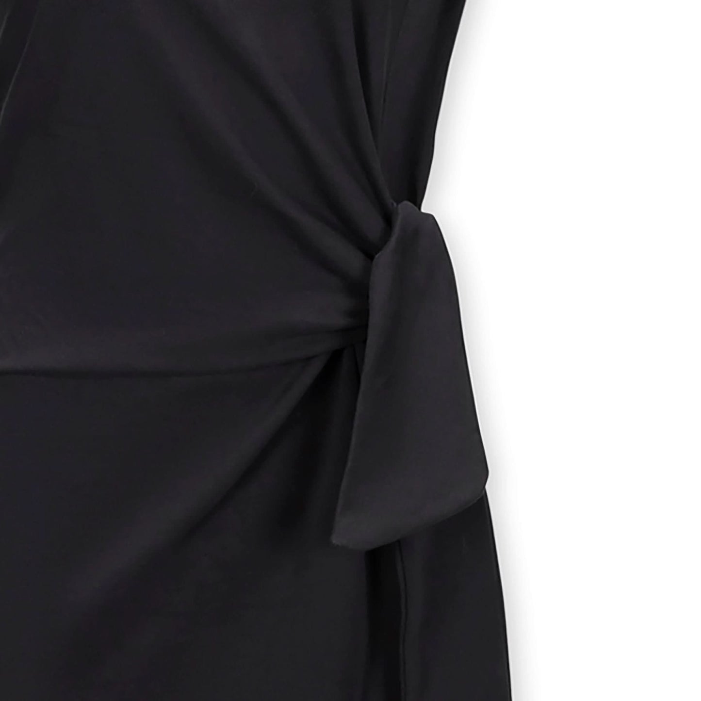 Organic Knit Tie Midi Dress