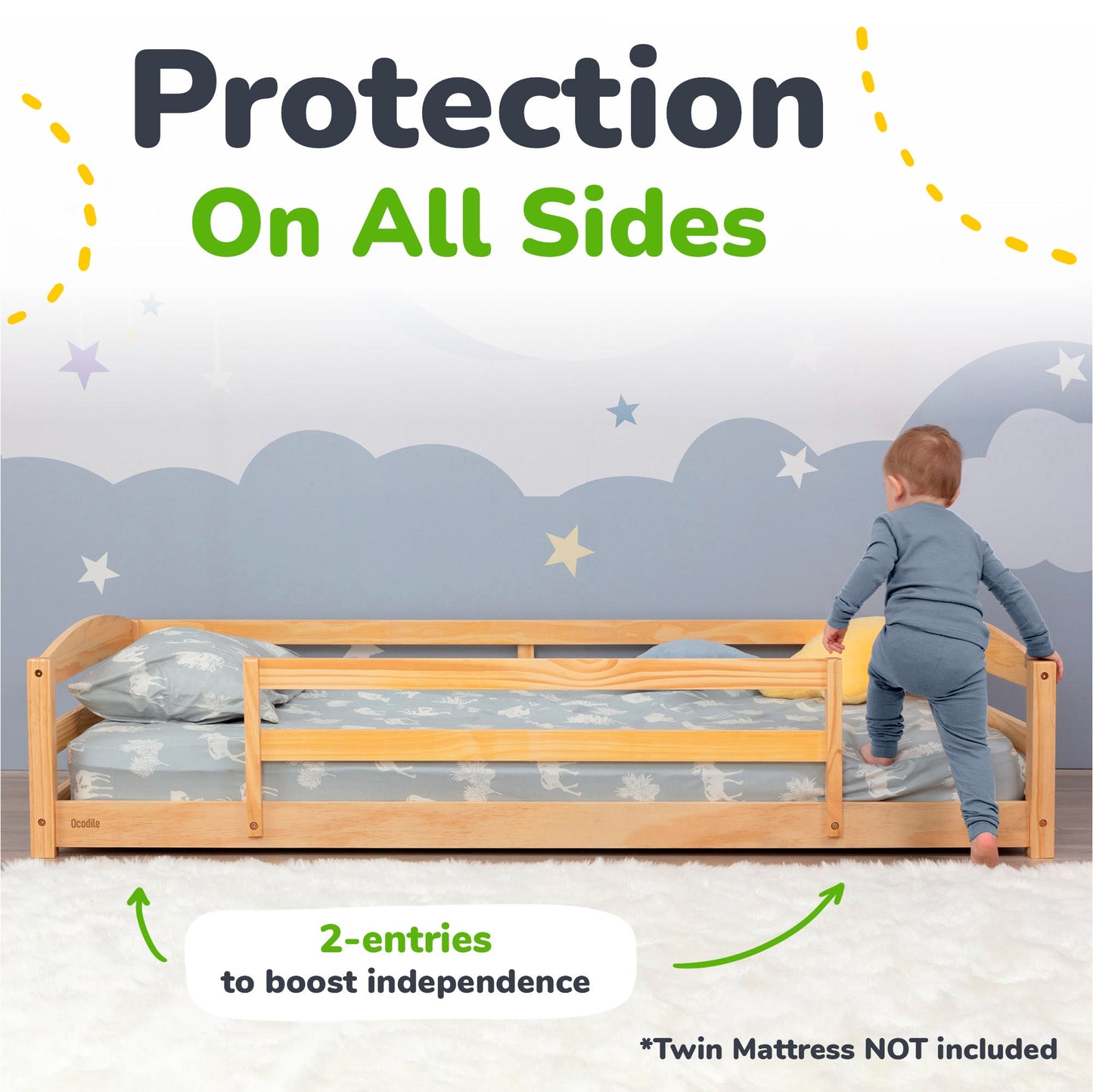Floor Bed - Twin Size Ocodile.com
