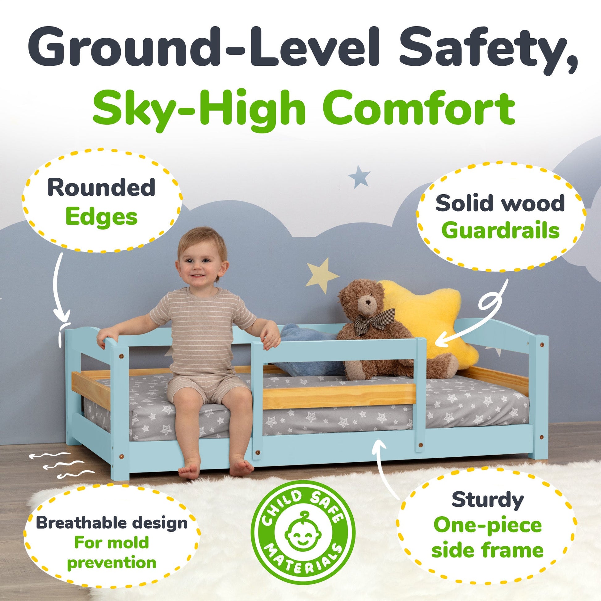 Floor Bed - Crib Size Ocodile.com