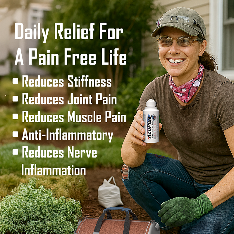 AcuPlus Pain Relief Combo – 3 oz. Roll-On + 4 oz. Cream