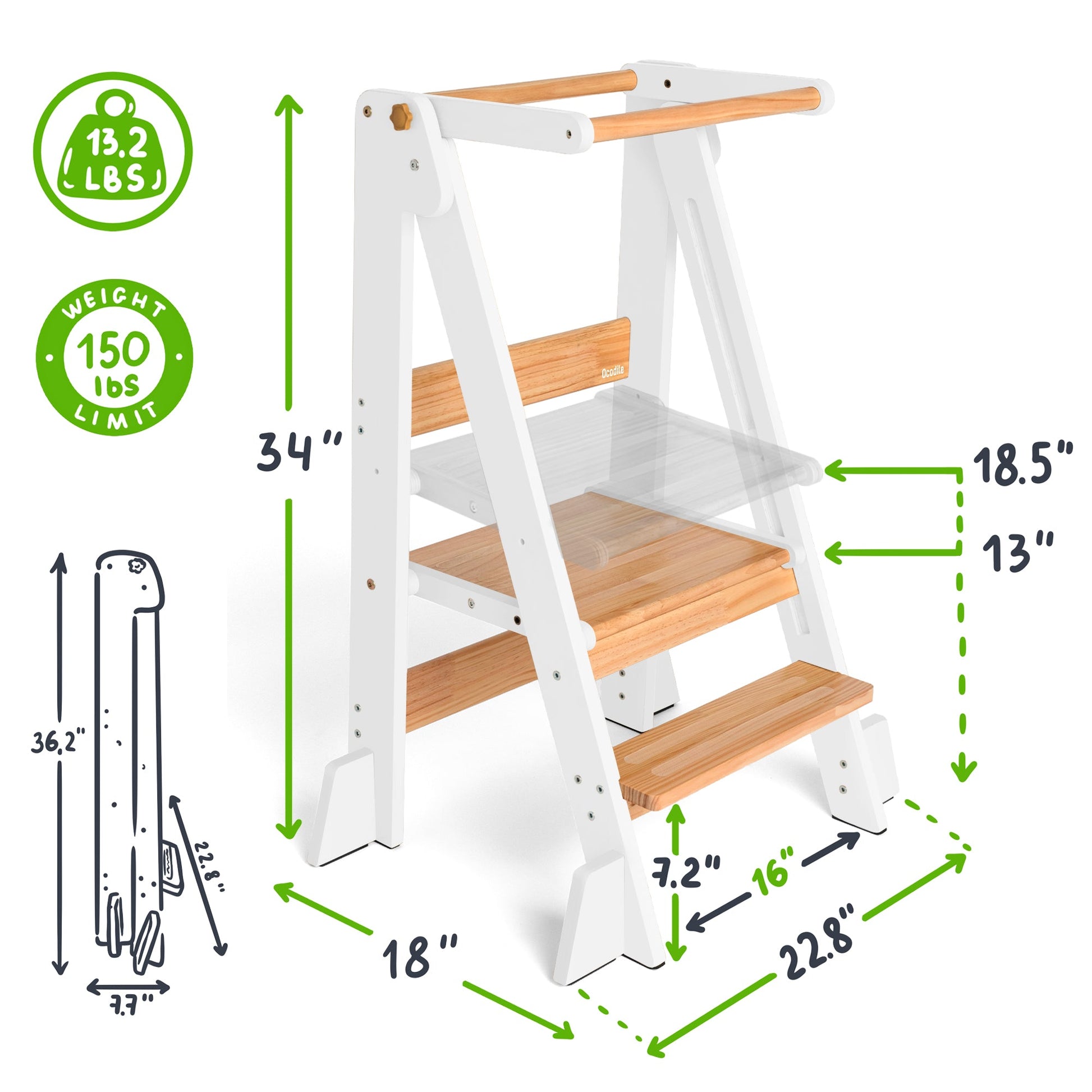 Foldable Kitchen Tower Ocodile.com