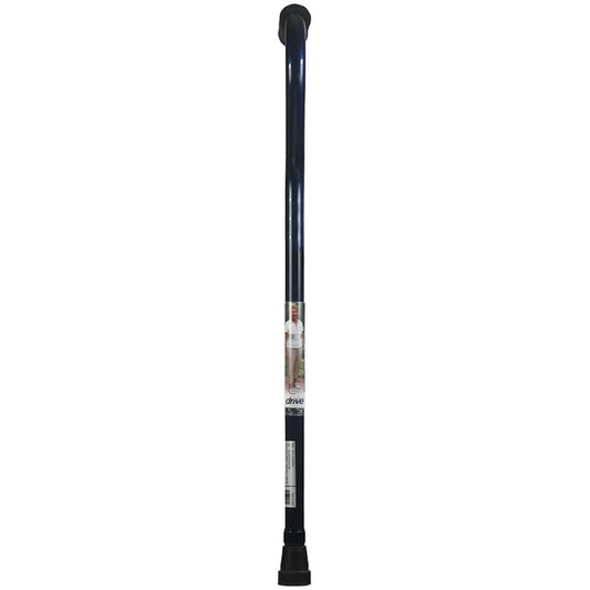 Drive offset cane with dark blue shaft, offset grip handle and black rubber tip