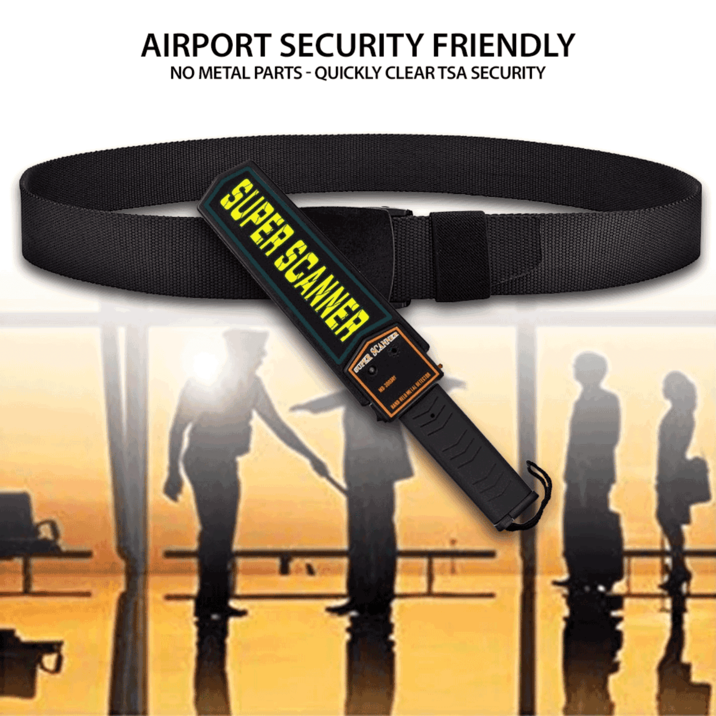 Nylon tactical belt with plastic buckle, black webbing and stitched adjustment strap.
