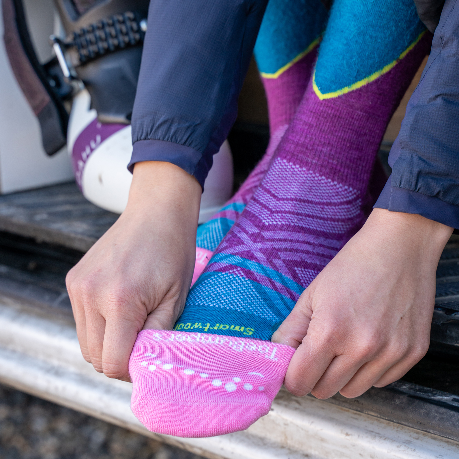 Women's Toe Protection Socks for Runners, Skiers, and Court Sports (4-Pack) Toe Bumpers