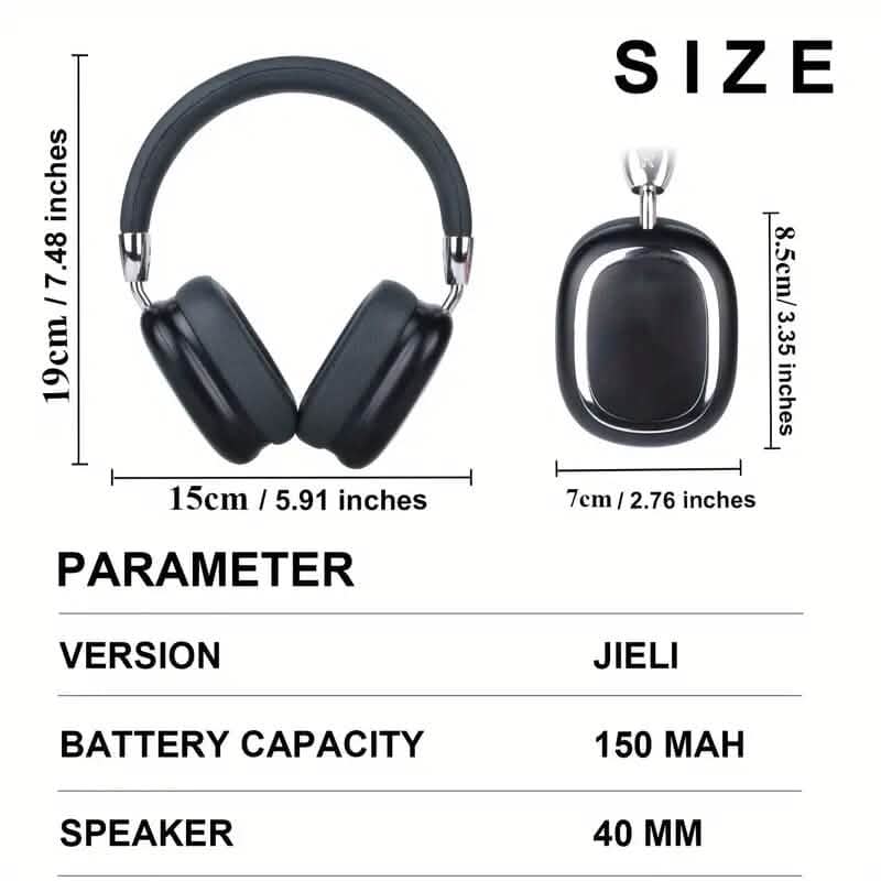 40-Hour Long-Lasting Wireless Noise-Cancelling Headphones DailySale