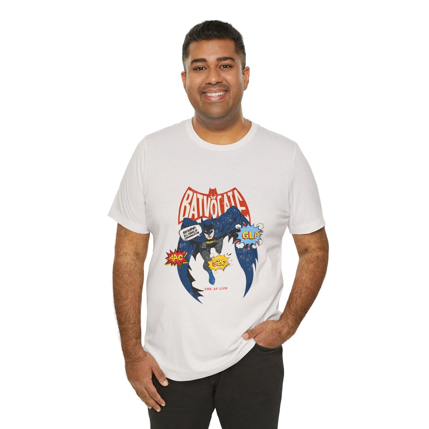 Batvocate - Defending All Forms of Communication - AAC - GLP - S2C - Adult Unisex Jersey Tee