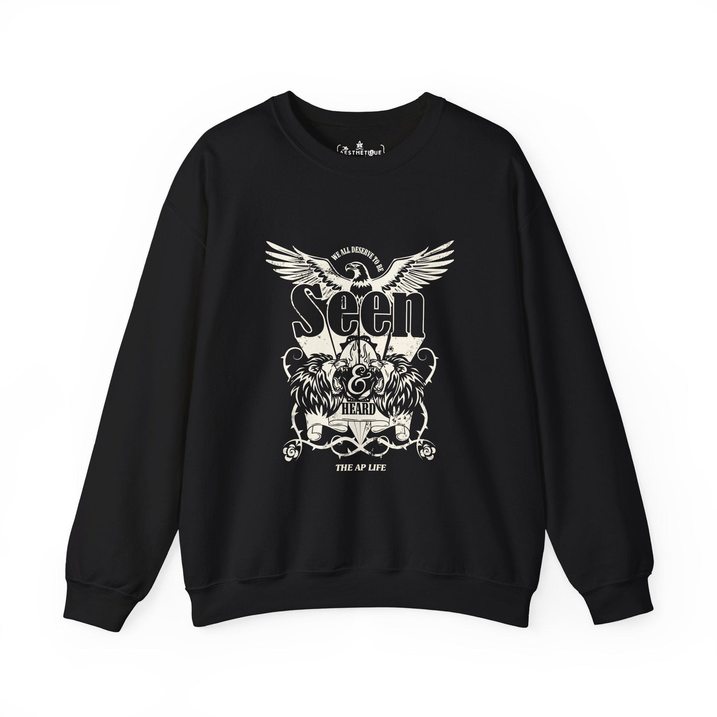 We All Deserve to be Seen & Heard - Adult Unisex Heavy Blend™ Crewneck Sweatshirt