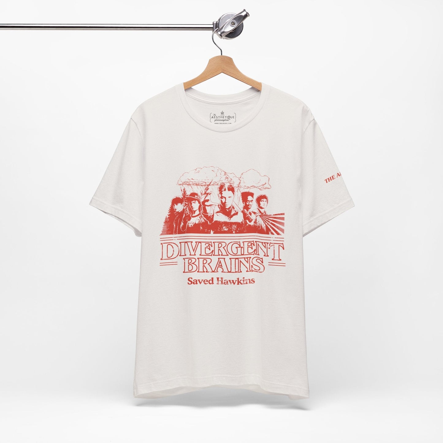 Divergent Brains Saved Hawkins - Adult Unisex Jersey Tee