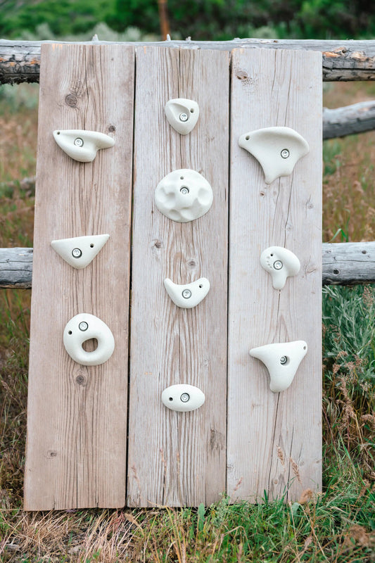 Out of Stock! Pre-Order only - Premium Rock Climbing Holds (Moon Rocks) - Everett & Avery Co. - Indoor Climbing Wall - Rock Climbing Holds for Kids