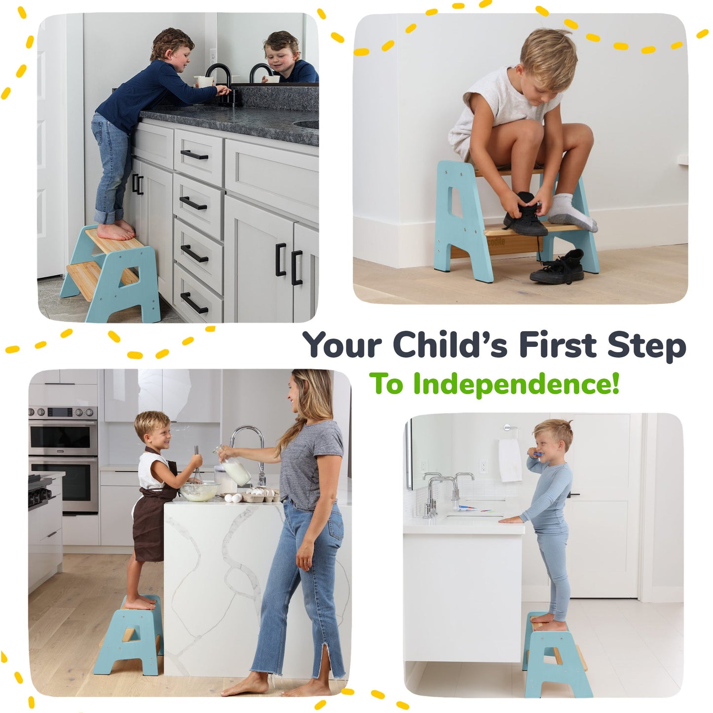 2-Step Stool for Kids Ocodile.com