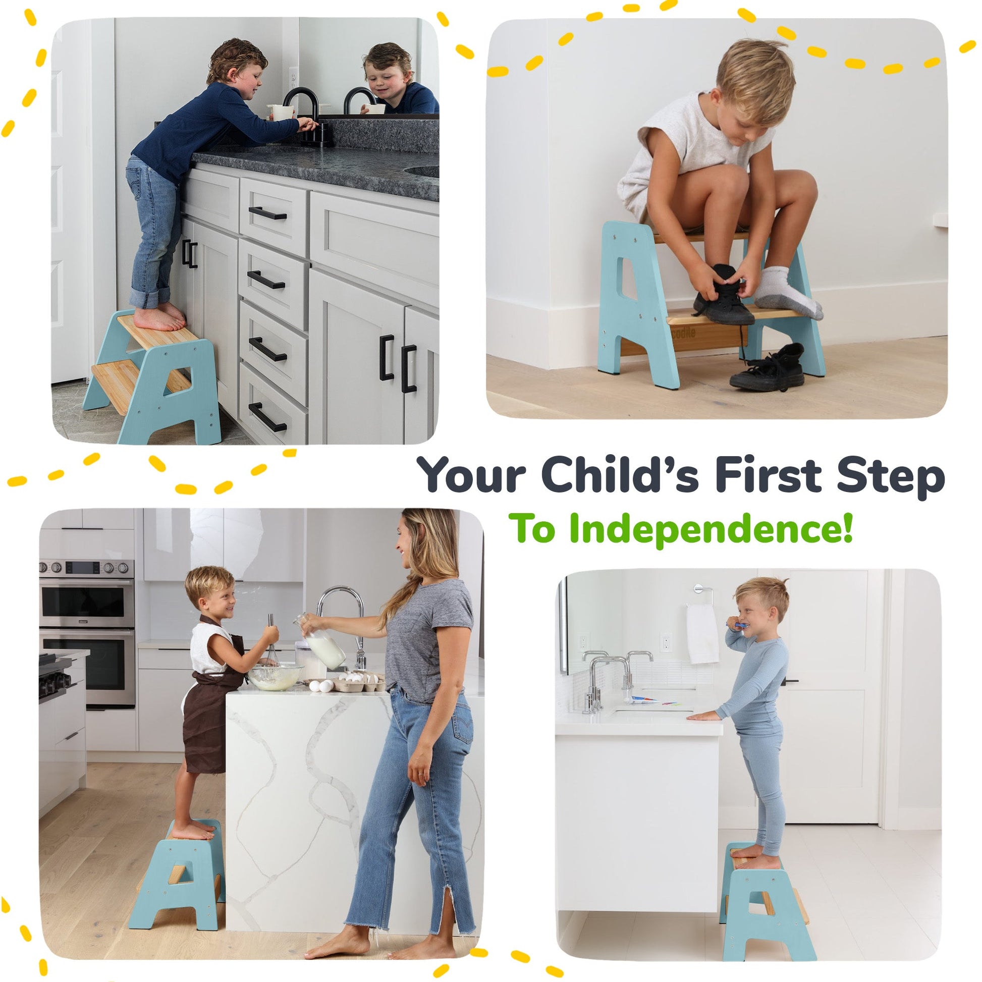 2-Step Stool for Kids Ocodile.com