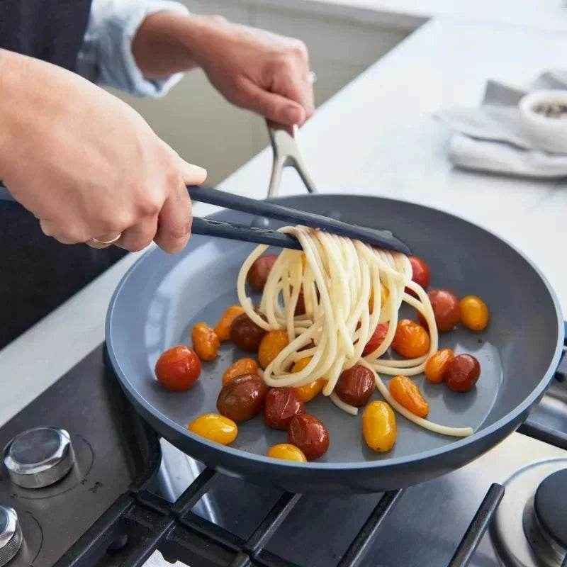 2-in-1 Nylon Flip Tongs & Spatula | Egg & Steak Turner Tongs