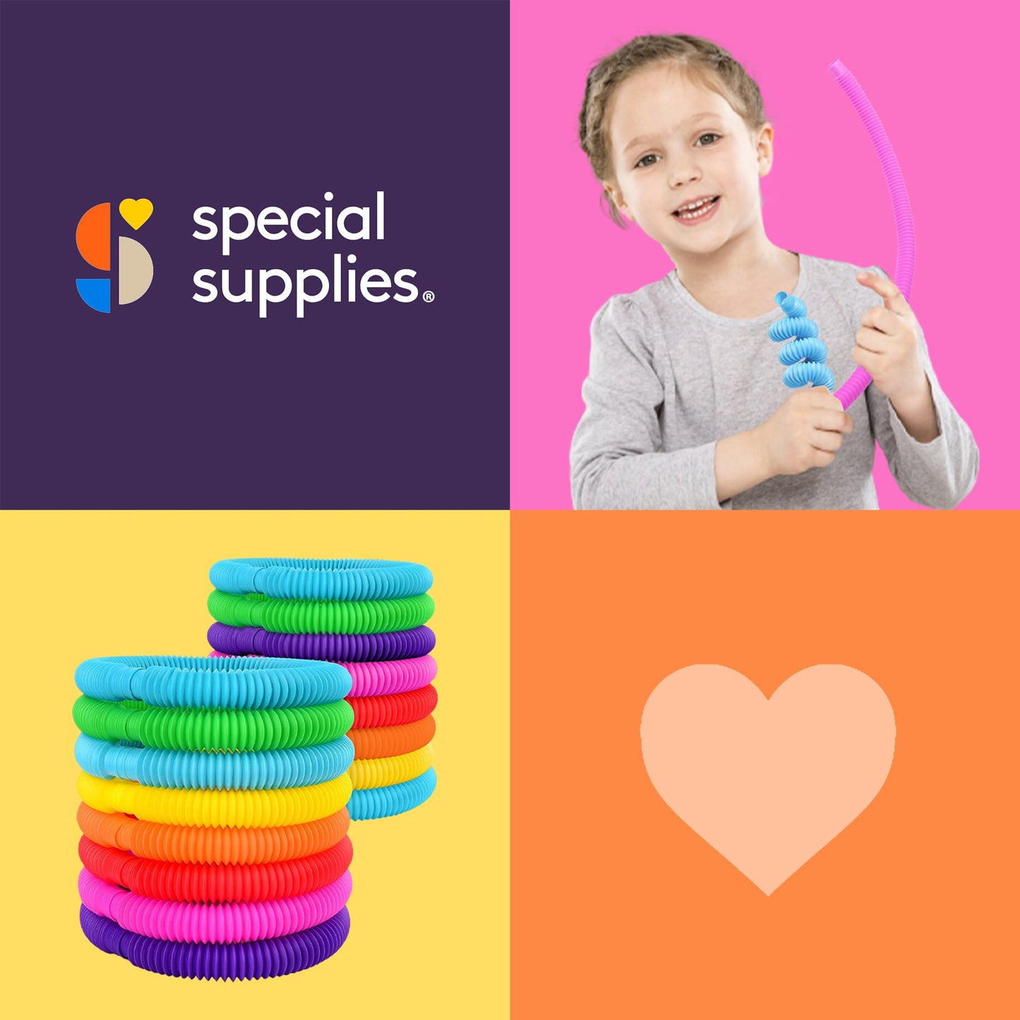 Pop Tubes (Multi-Color): 16 Pack