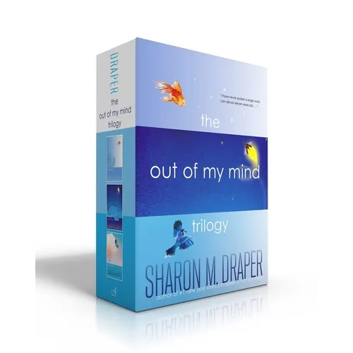 Hardcover book boxed set with blue and purple cover art and title text on spine