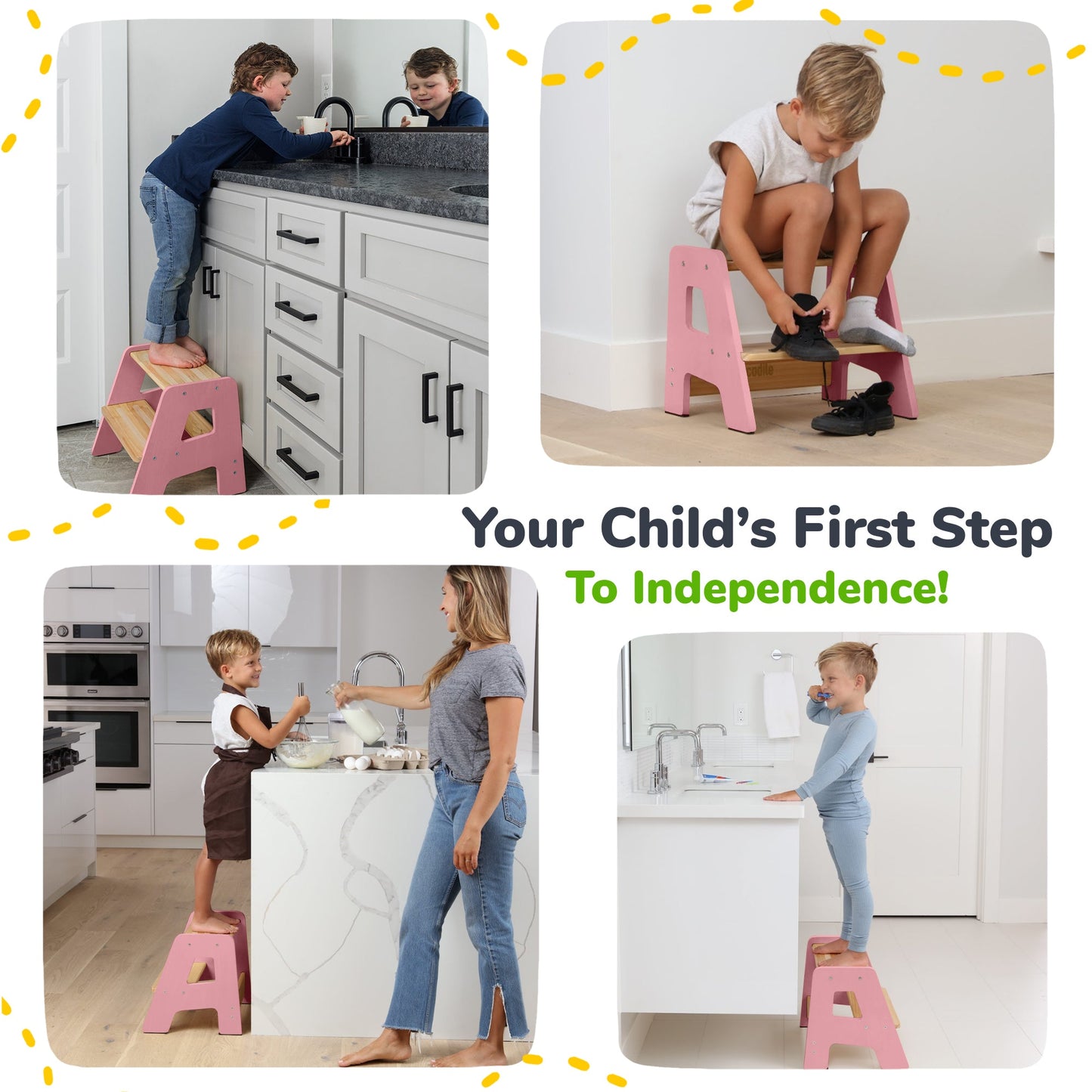 2-Step Stool for Kids Ocodile.com