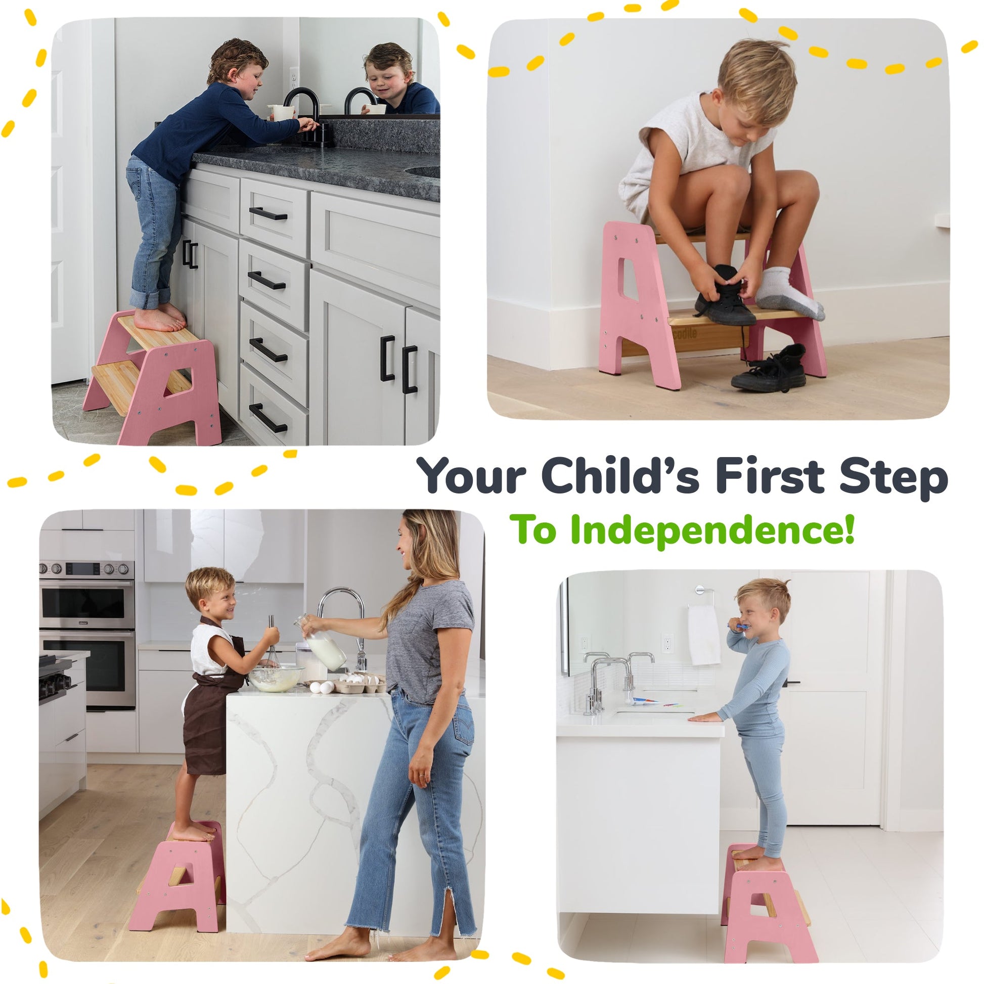 2-Step Stool for Kids Ocodile.com