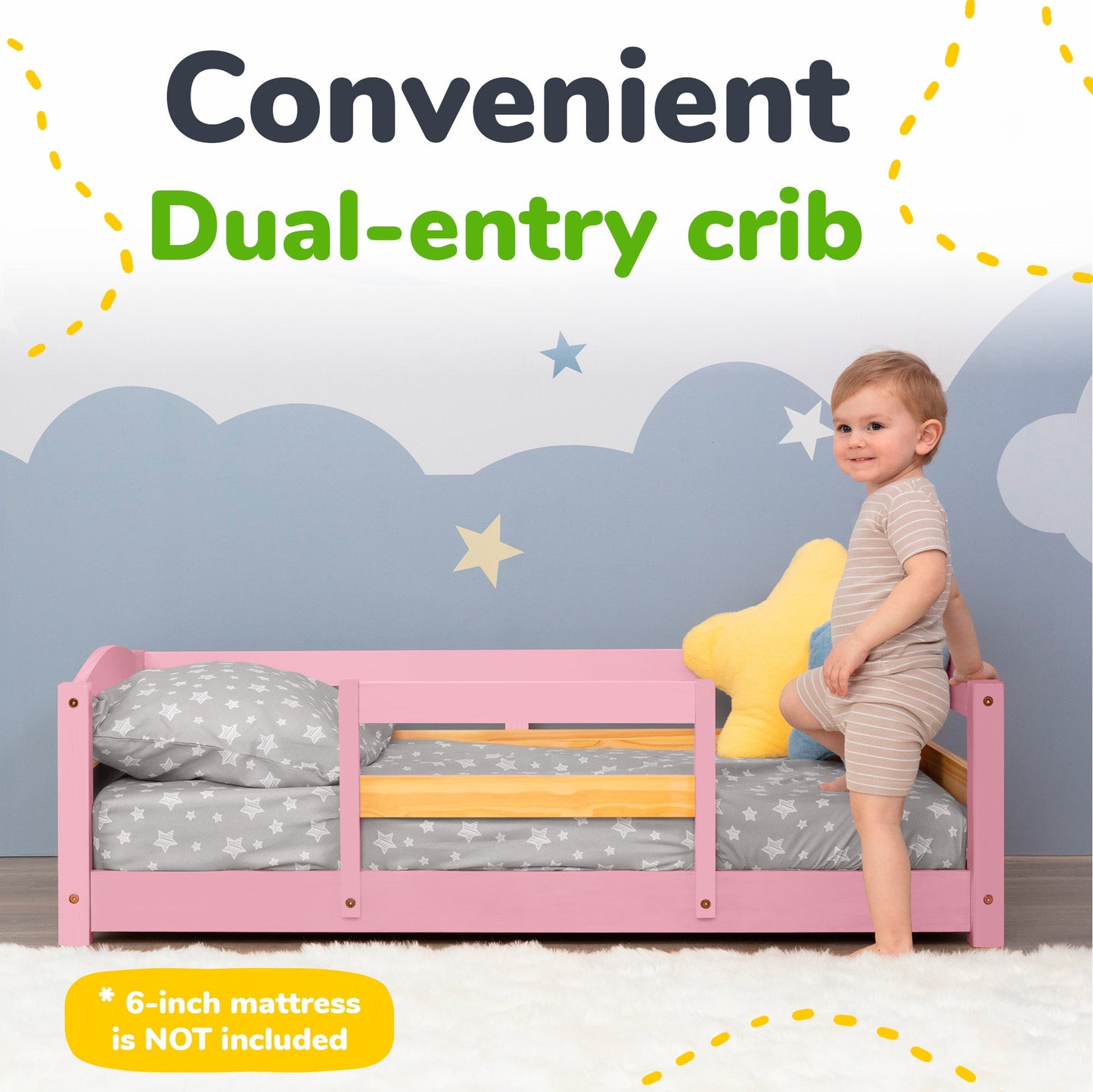 Floor Bed - Crib Size Ocodile.com