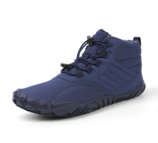 Snow Boots Couple Fleece-lined Waterproof Outdoor Cotton-padded Shoes Non-slip Winter Cotton Boots