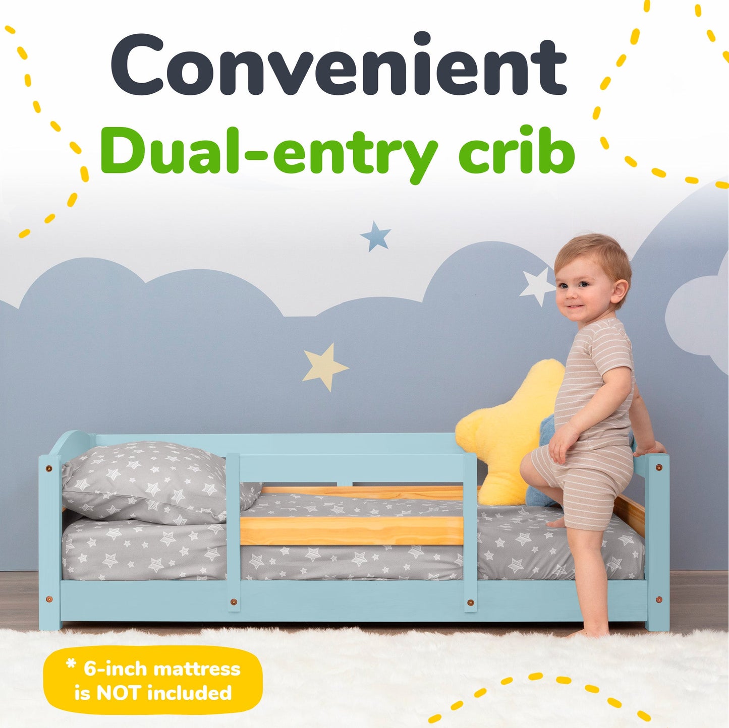 Floor Bed - Crib Size Ocodile.com