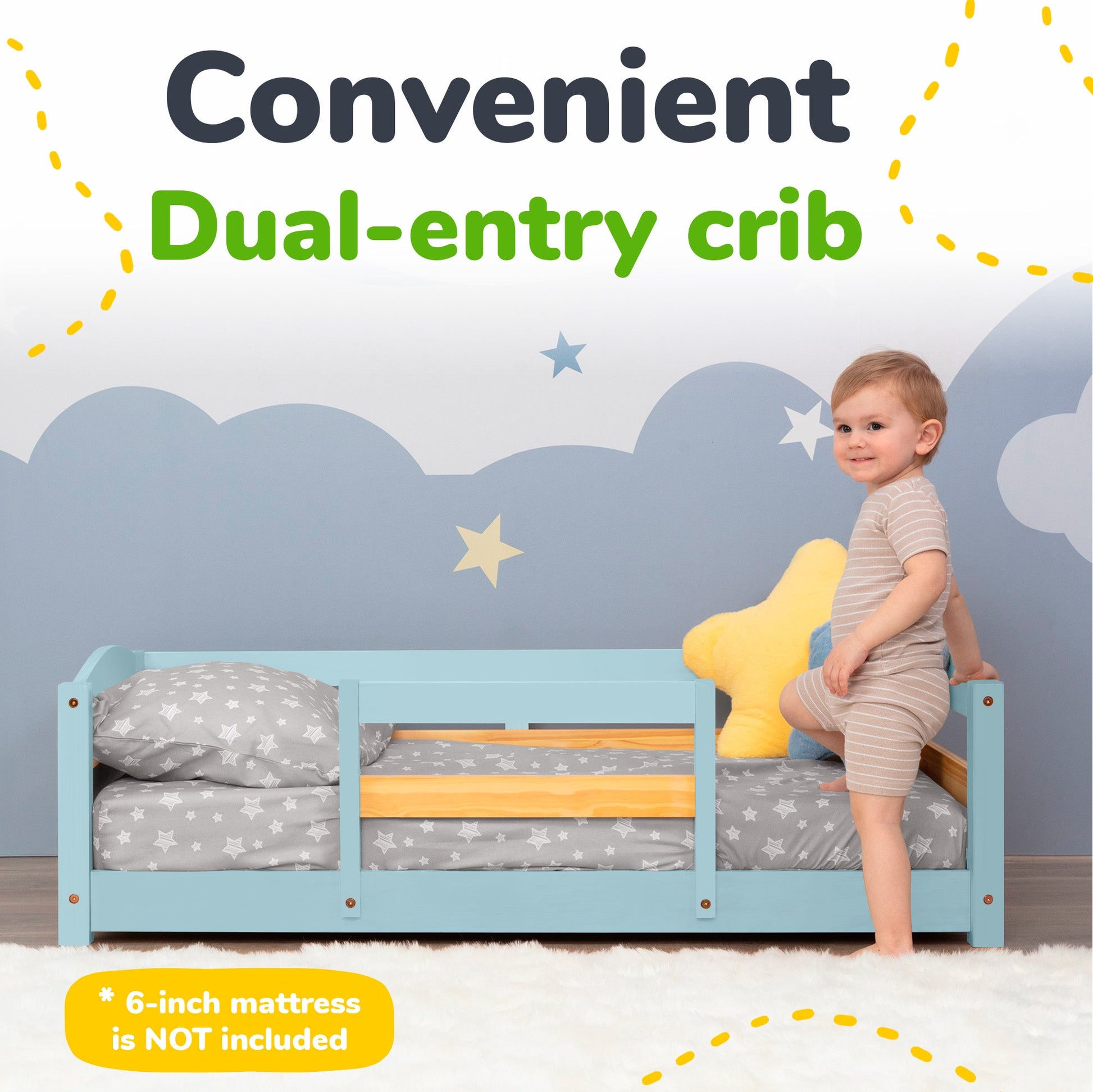 Floor Bed - Crib Size Ocodile.com