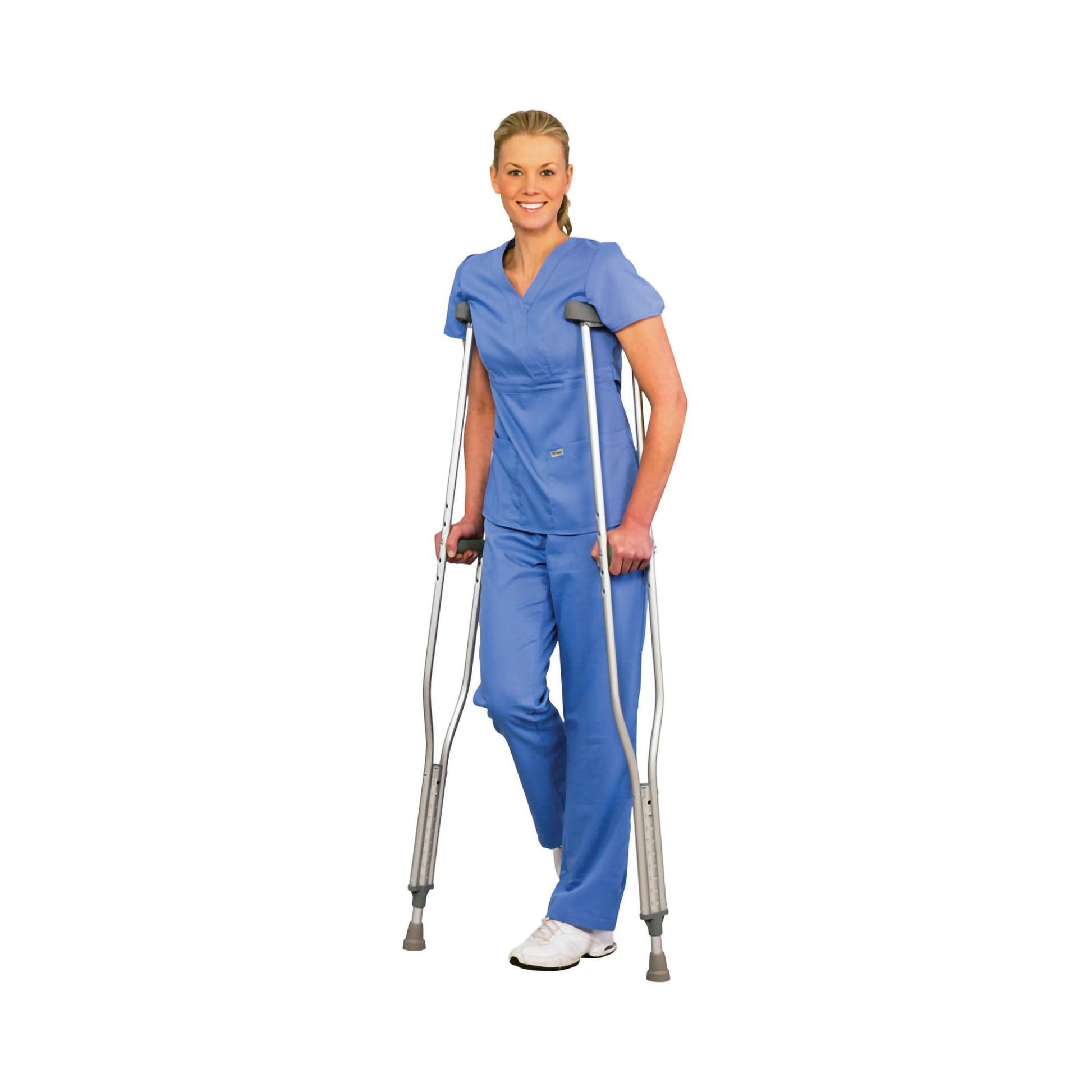 PremierPro™ Push Button Underarm Crutches, 5'10" – 6'6" 7704 Medsitis
