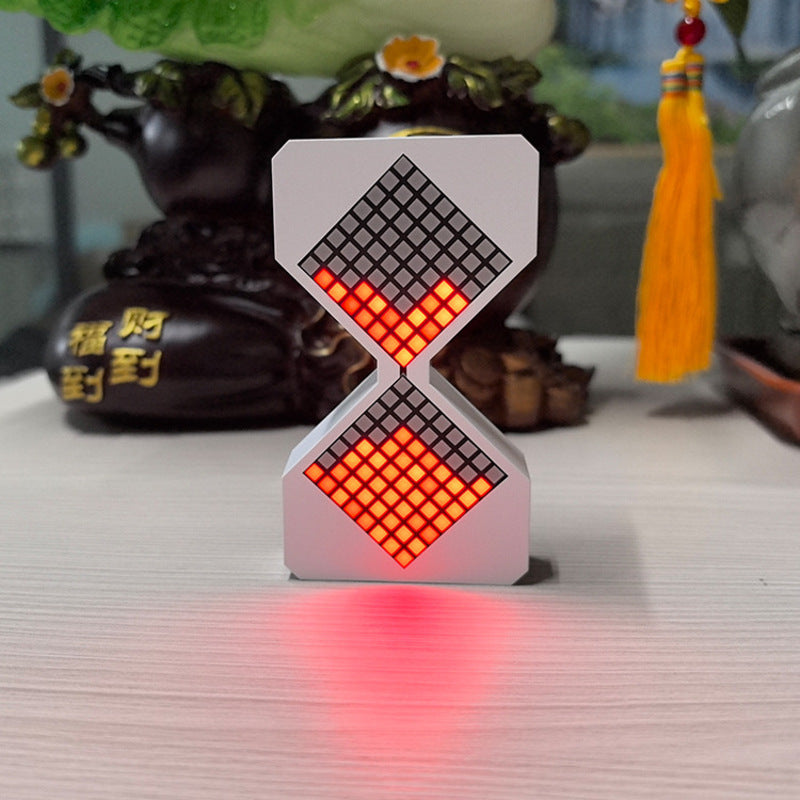 Cyber-style LED electronic sand timer: gravity-sensing, 1-30min countdown, tech decompression toy V.I.P Digital Presence