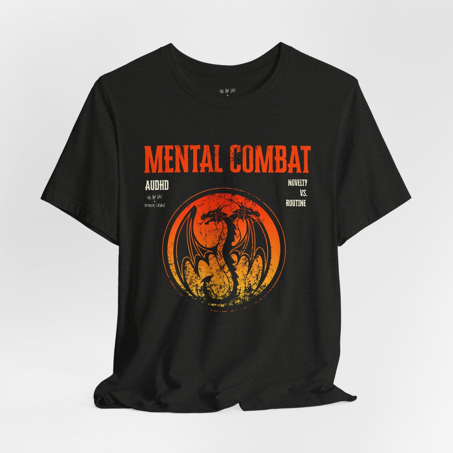 Mental Combat AuDHD Burnout - Adult Unisex Jersey Tee