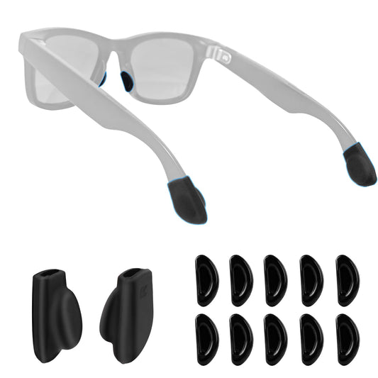 Anti-Slip Eyeglass Nose Pads & Ear Grips Kit, Silicone Replaceme