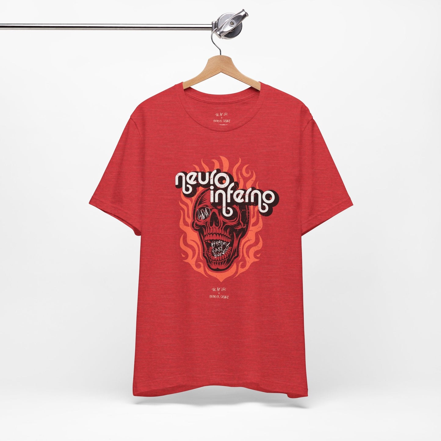 Neuro Inferno - AuDHD Burnout - Patrick Casale - Adult Unisex Jersey Tee (Ships Internationally)