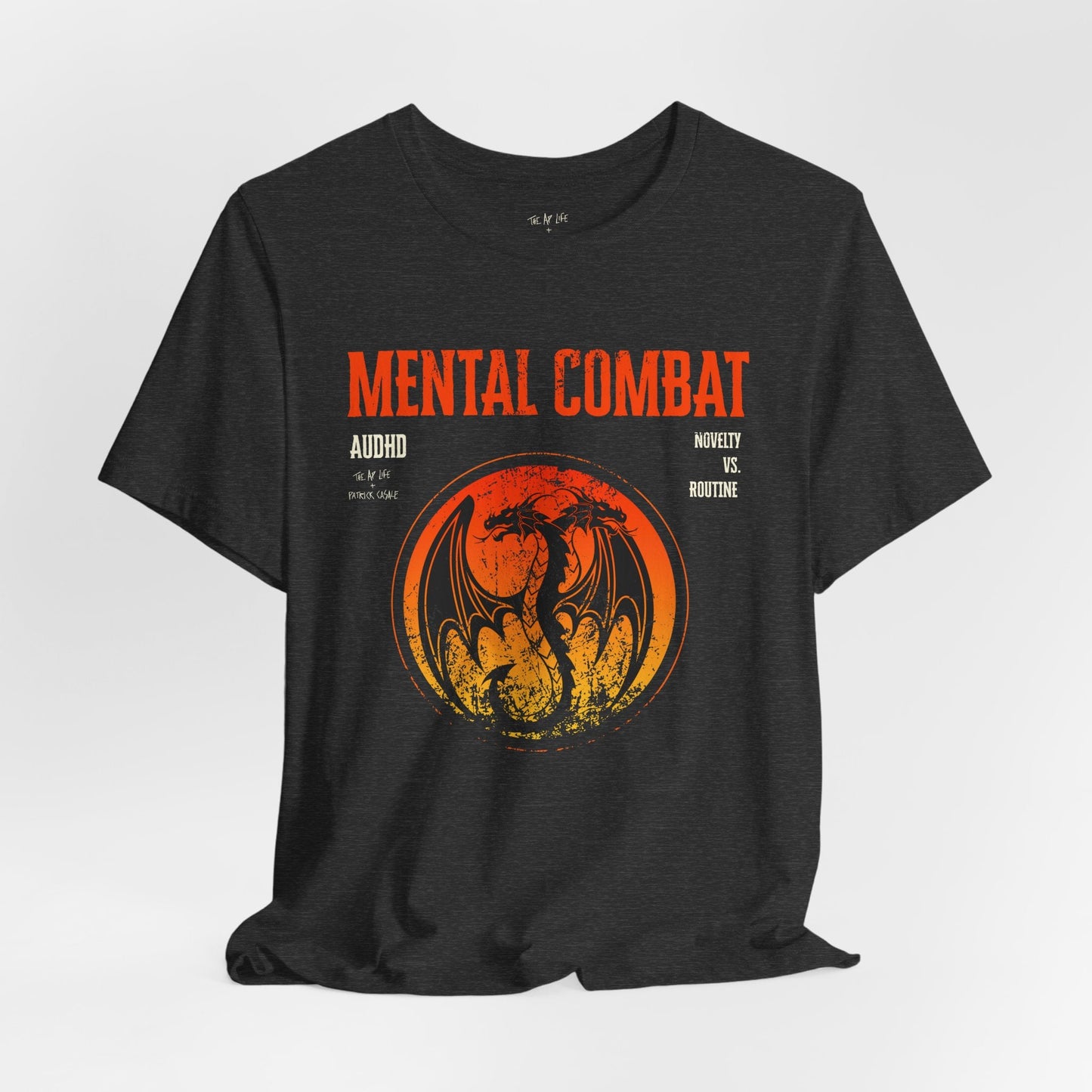 Mental Combat AuDHD Burnout - Adult Unisex Jersey Tee